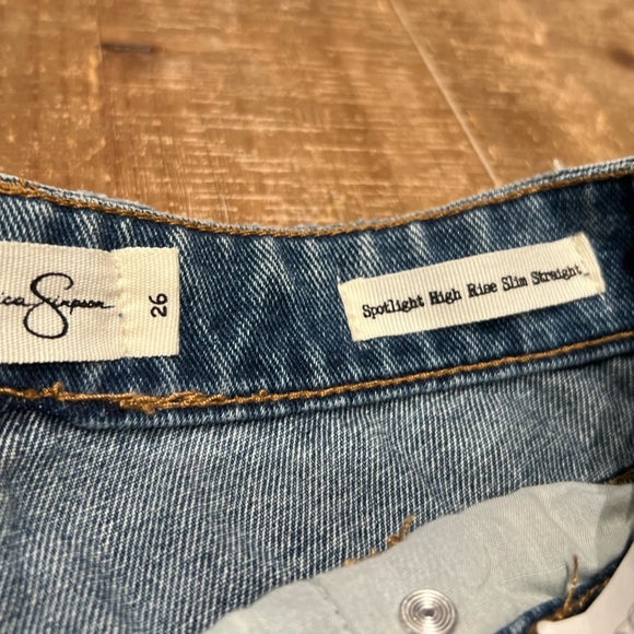 Jessica Simpson Spotlight High Rise Slim Straight Jeans - Picture 9 of 10